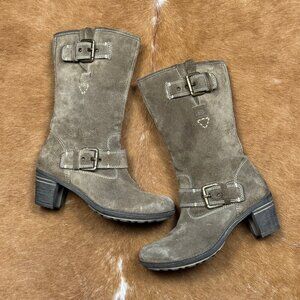 Josef Seibel Tan Suede Mid-Calf Boots – Size 38 (US 7.5-8) Western Fall Boot